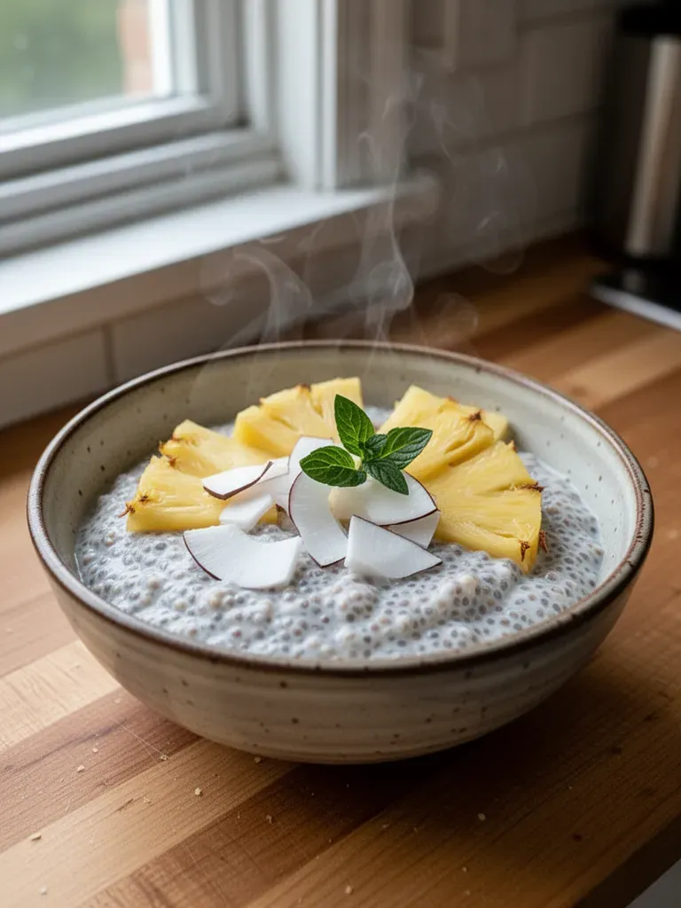 Pineapple Coconut Chia Pudding
