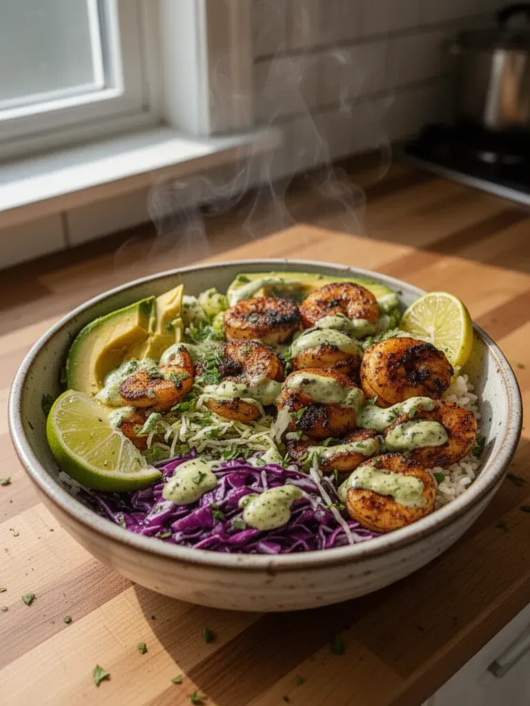 Blackened Shrimp Bowls