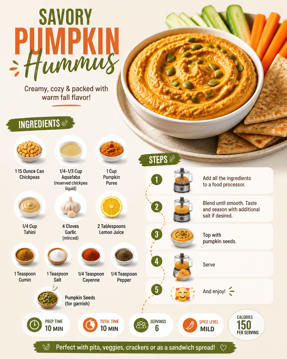 Savory Pumpkin Hummus
