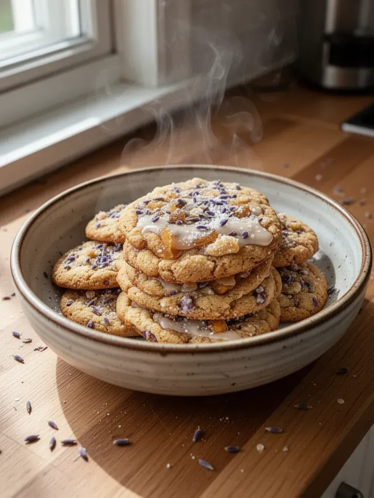 Lavender Honey Crunch Cookies