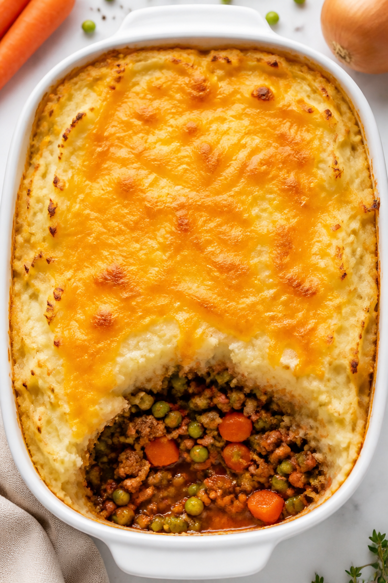 Classic Shepherd Pie with Beef and Green Pea