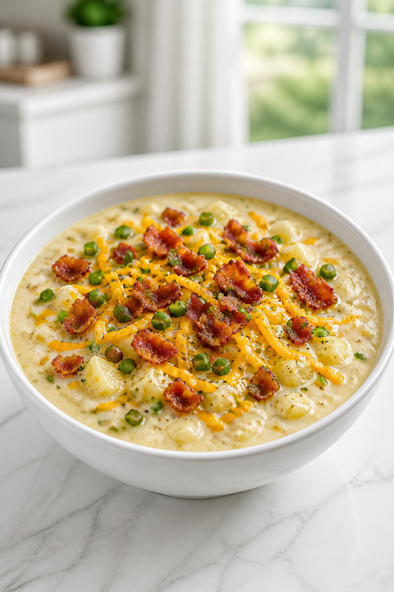 Hearty Loaded Baked Potato Soup with Bacon
