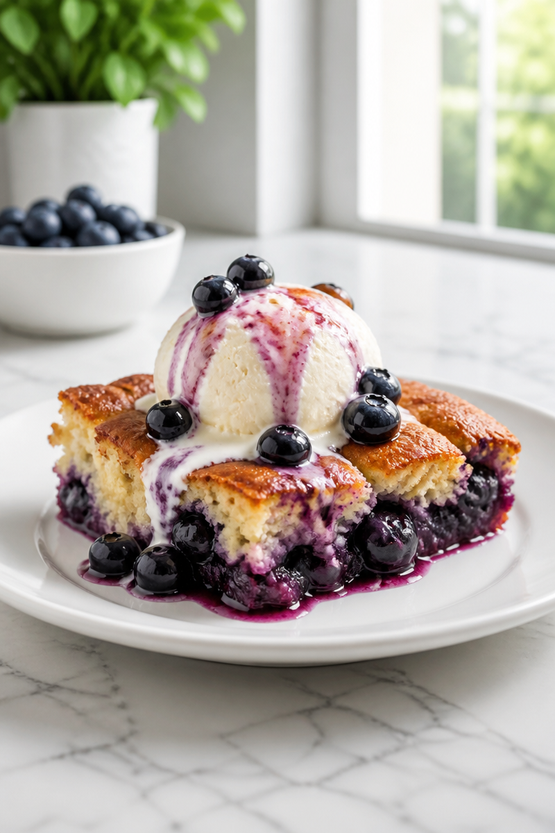 Easy Homemade Blueberry Cobbler