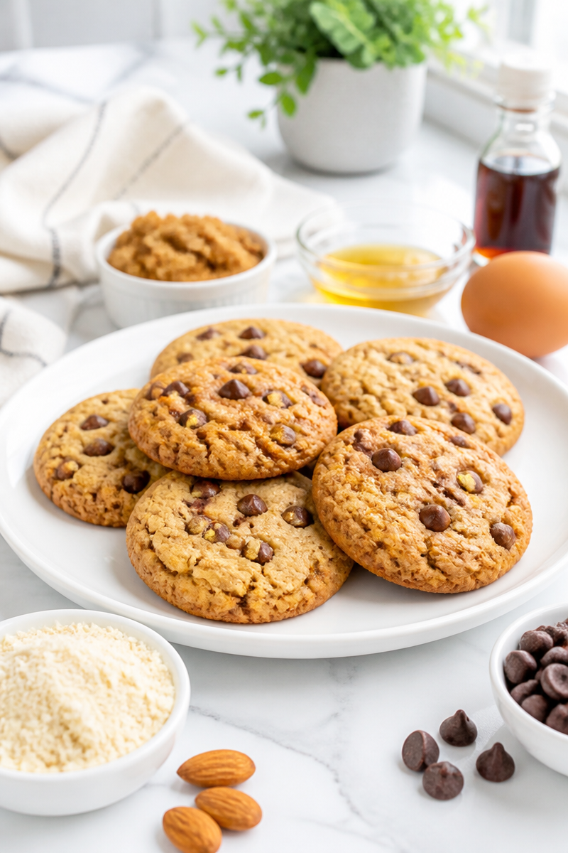 Easy Almond Flour Chocolate Chip Cookie