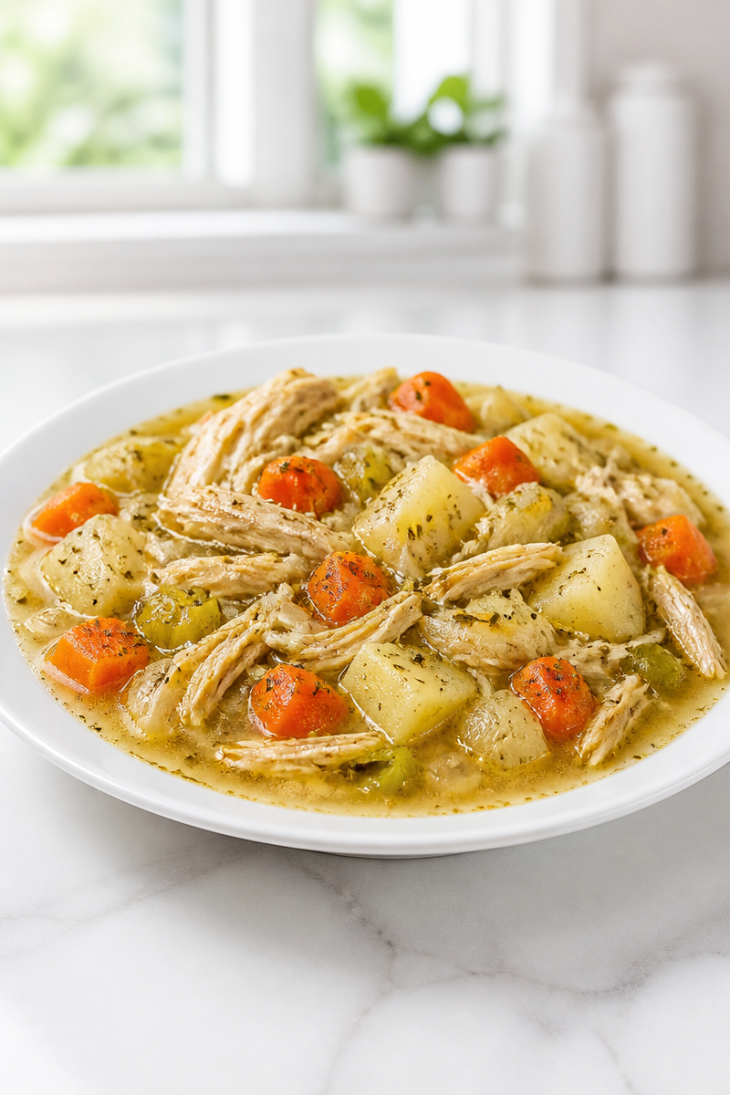 Slow Cooker Hearty Chicken Stew