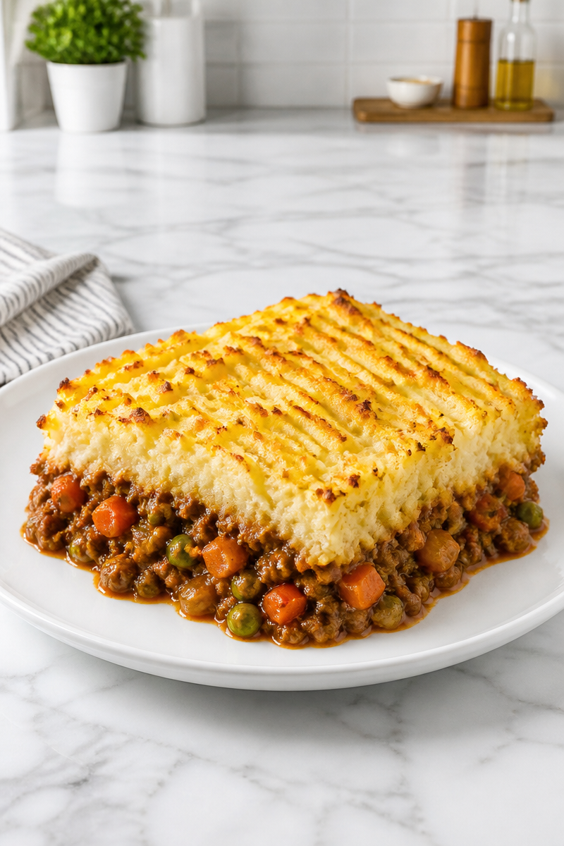 Traditional Shepherd Pie with Mashed Potato Topping