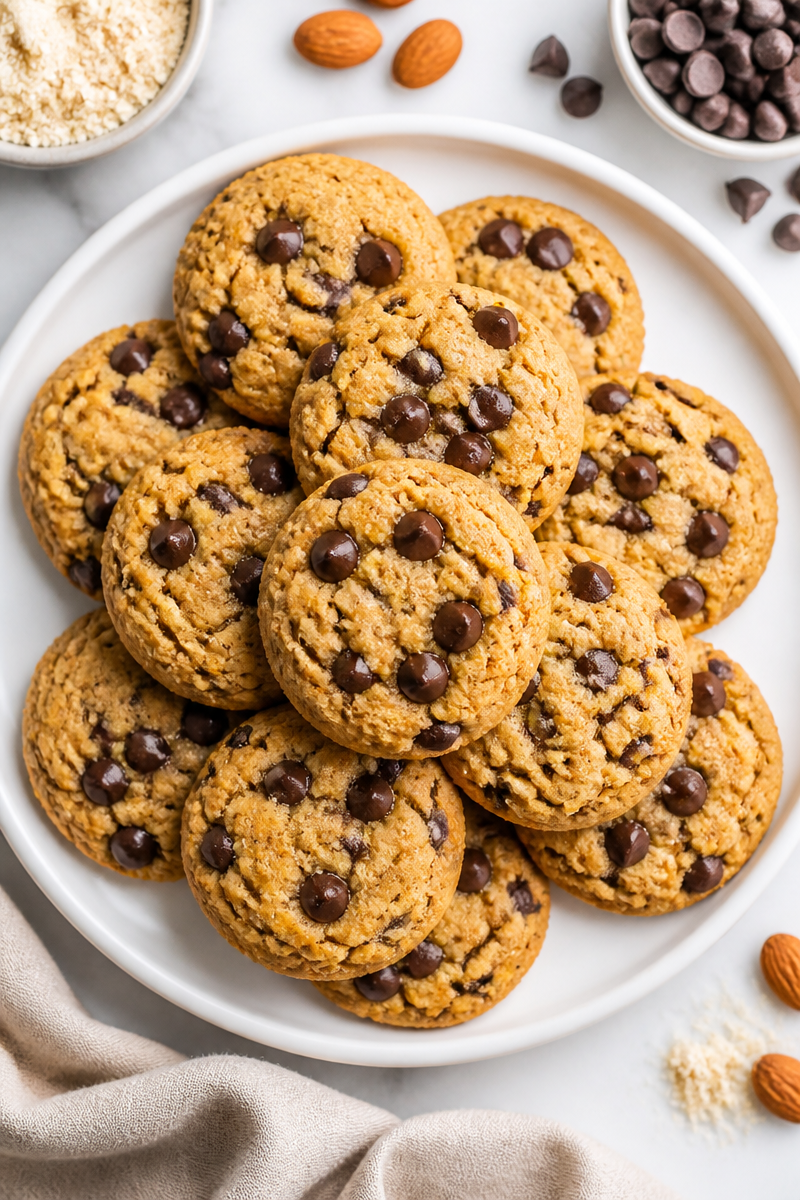 Easy Almond Flour Chocolate Chip Cookie