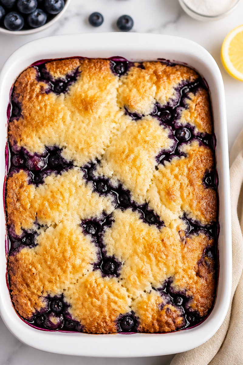 Easy Homemade Blueberry Cobbler