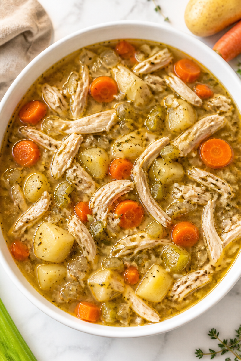 Slow Cooker Hearty Chicken Stew