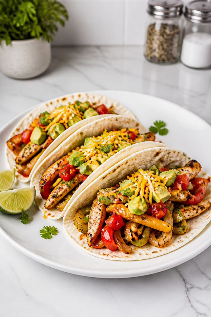 Easy Sheet Pan Chicken and Vegetable Fajita