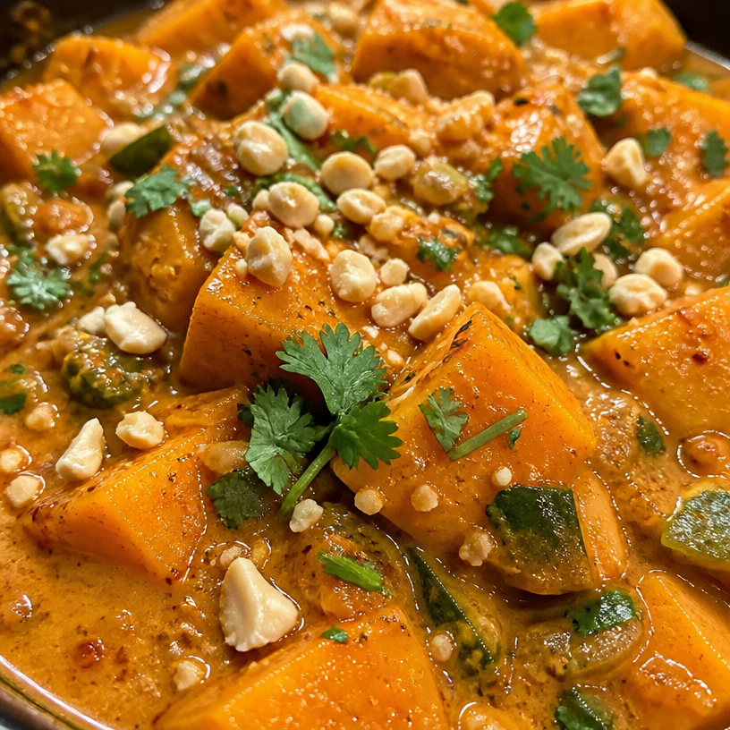 Curry de patates douces thaïlandais