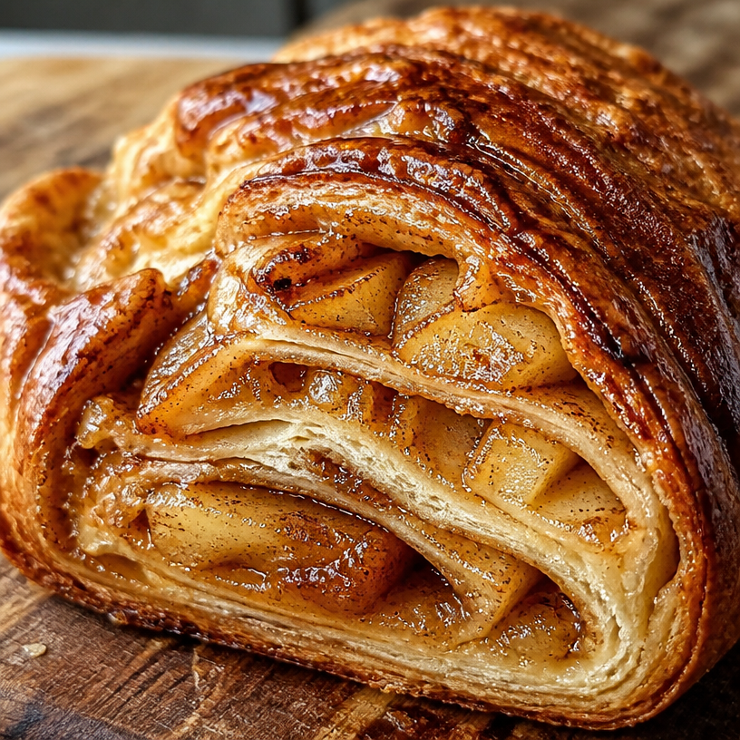 Pain au levain aux pommes et à la cannelle
