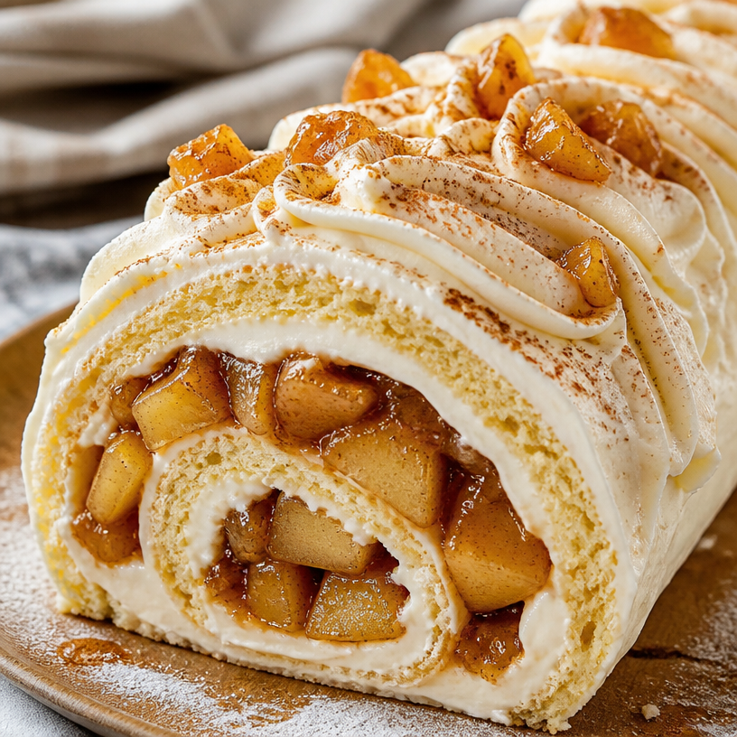 Bûche aux pommes et aux épices