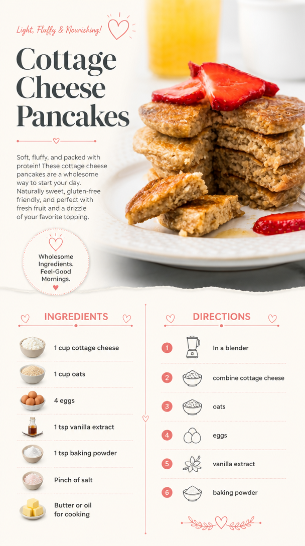 Cottage Cheese Pancakes