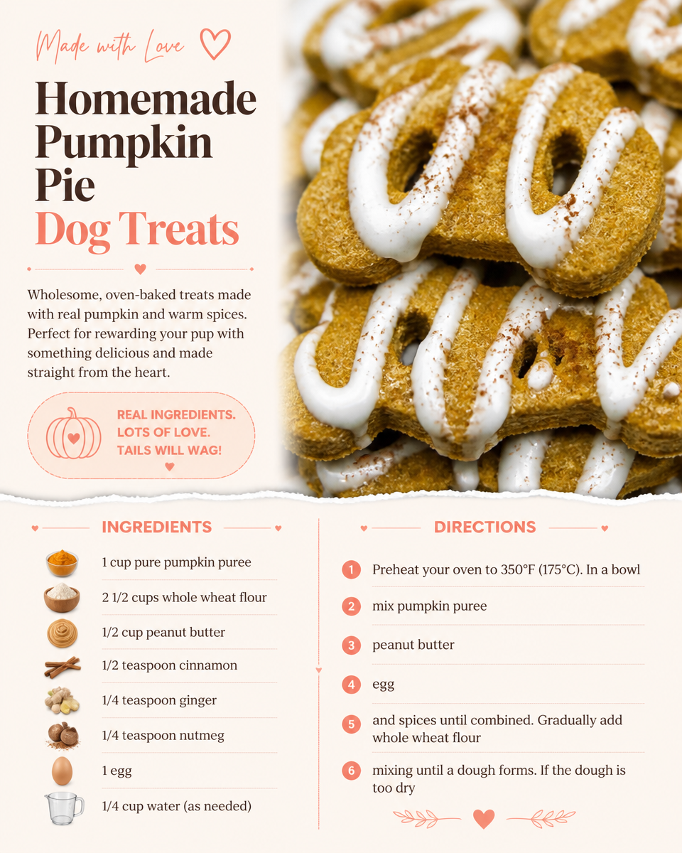 Homemade Pumpkin Pie Dog Treats