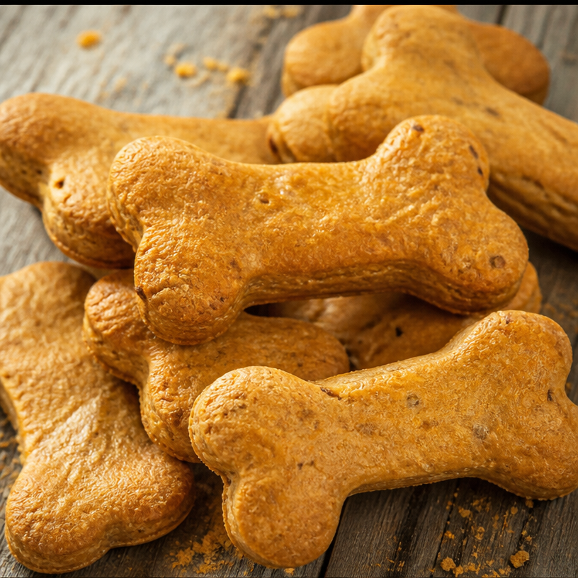 Pumpkin Peanut Butter Dog Treats