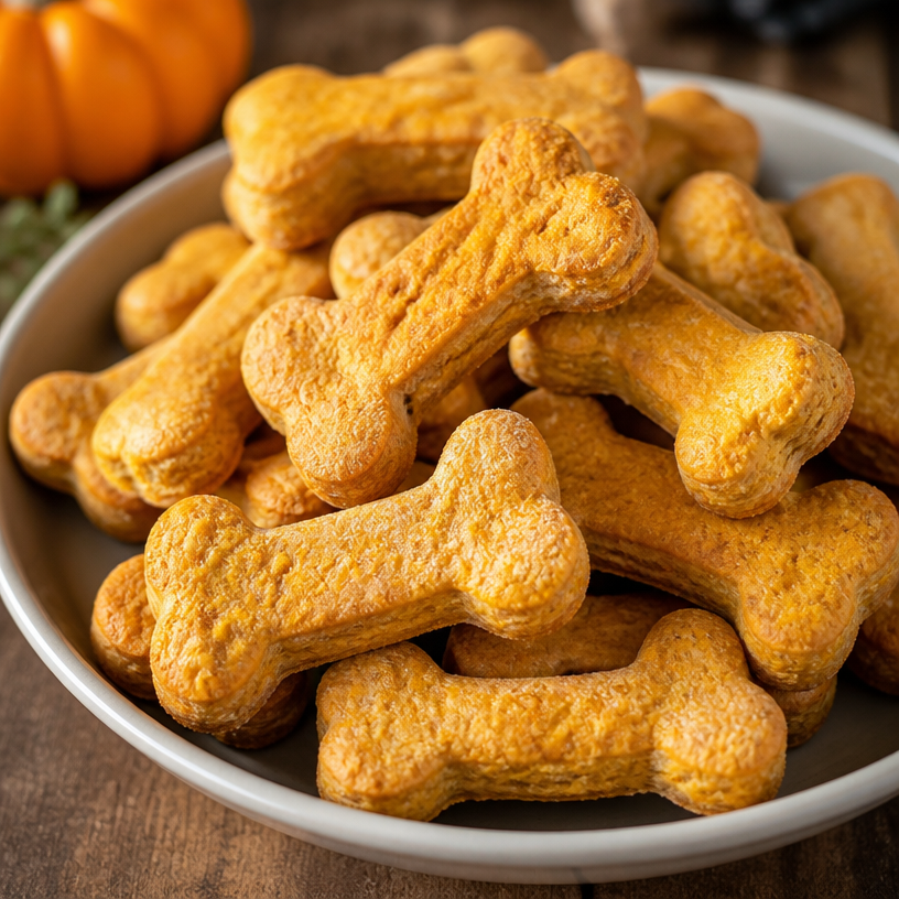 Easy Pumpkin Dog Treats