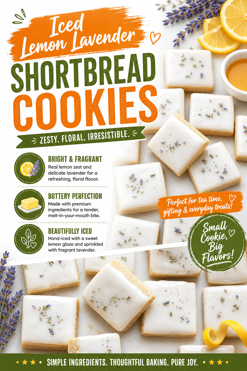 Iced Lemon Lavender Shortbread Cookies - Easy Recipe Iced Lemon Lavender Shortbread Cookies Iced Lemon Lavender Shortbread Cookies - Easy Recipe