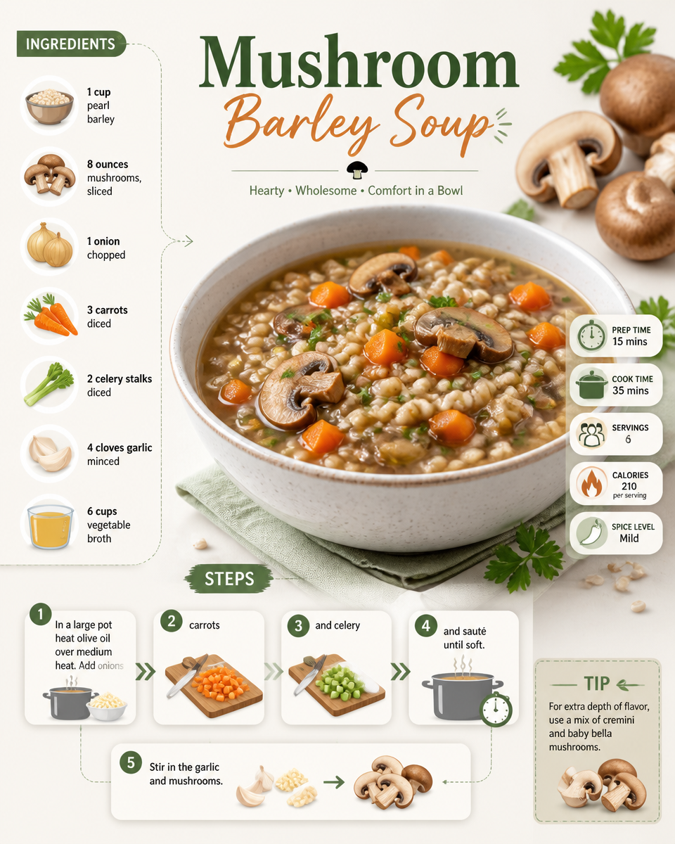 Mushroom Barley Soup