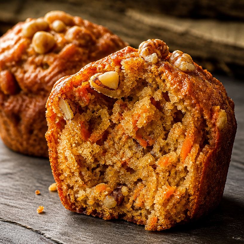 High Protein Carrot Cake Muffins