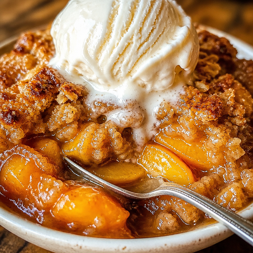 Vegan Peach Cobbler