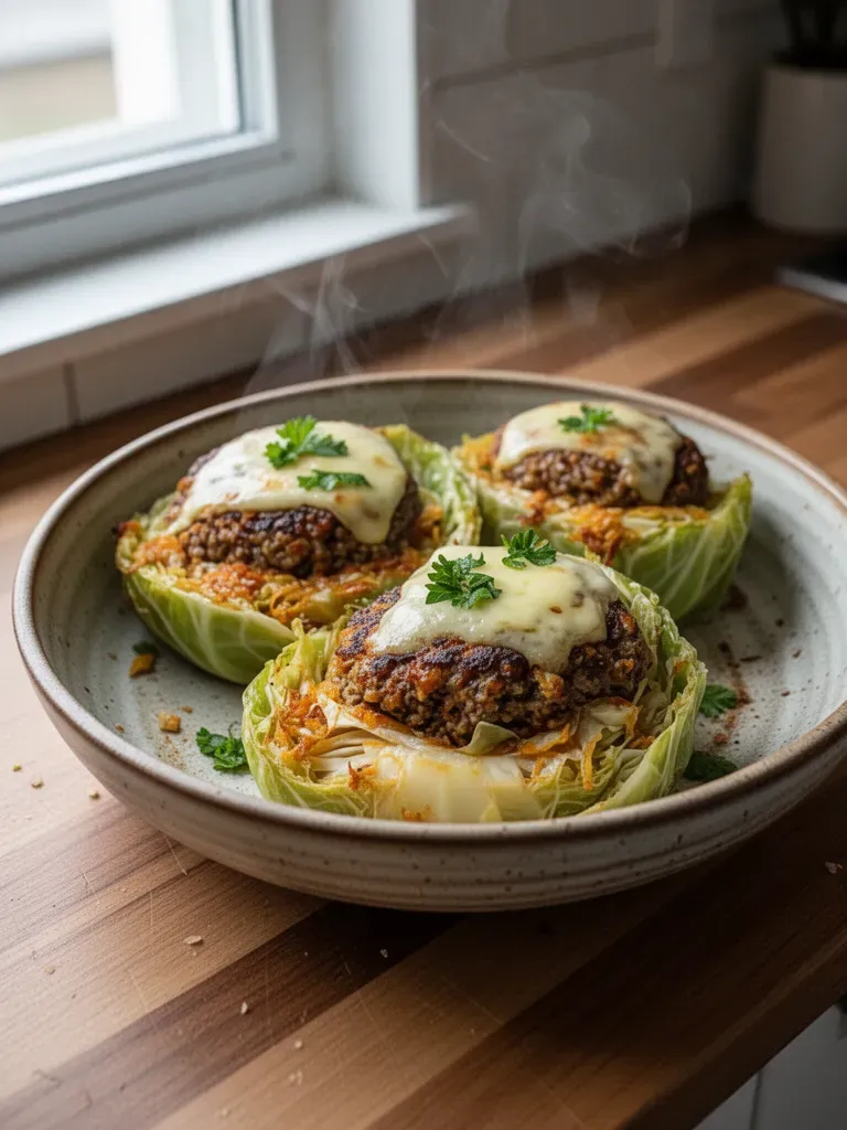 Oven-Baked Cabbage Burgers: Healthy, Crunchy Delights!