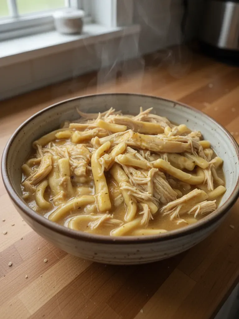 Good Gravy Crock Pot Chicken Noodles