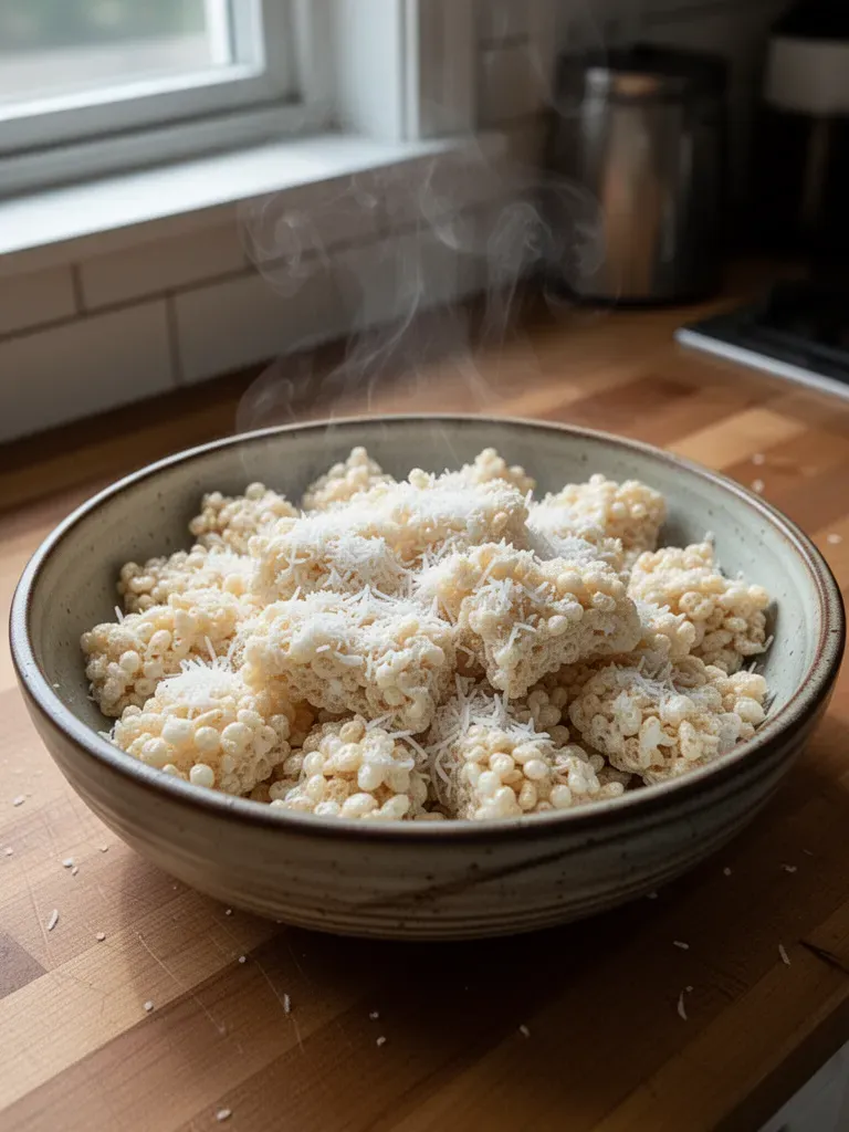 Coconut Rice Krispy Treats