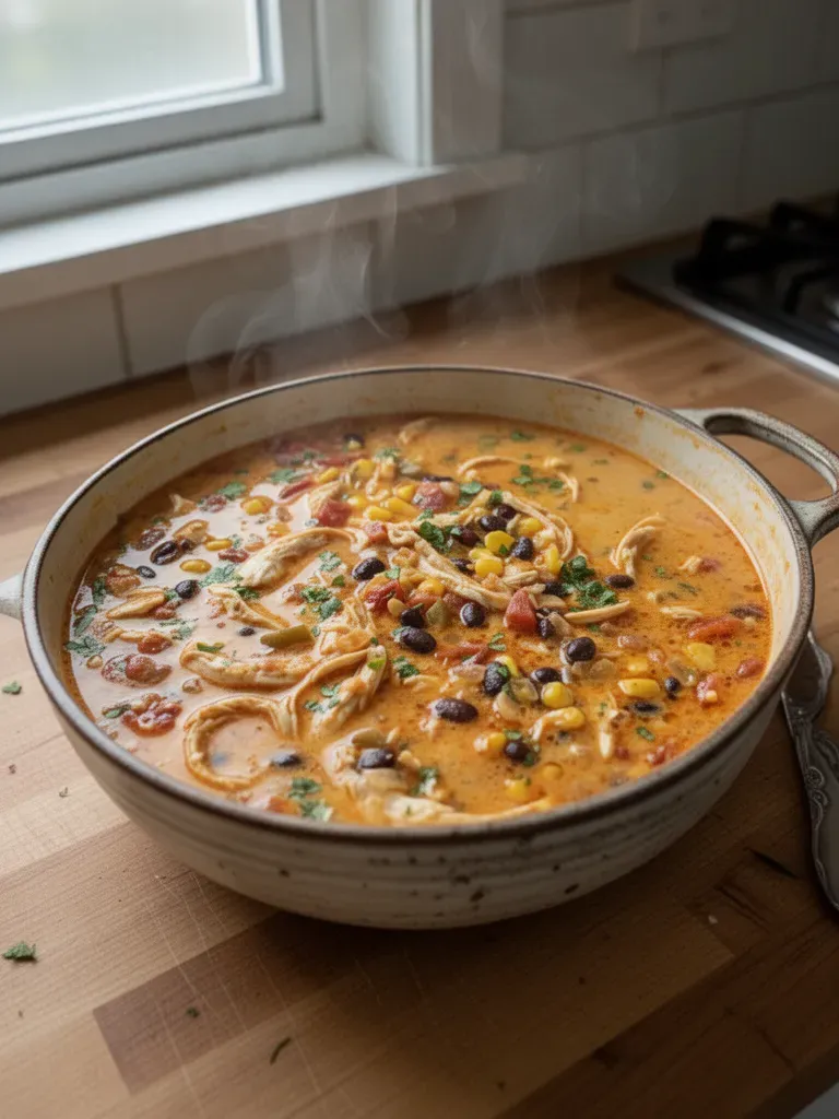 Savory Chicken Enchilada Soup Delight
