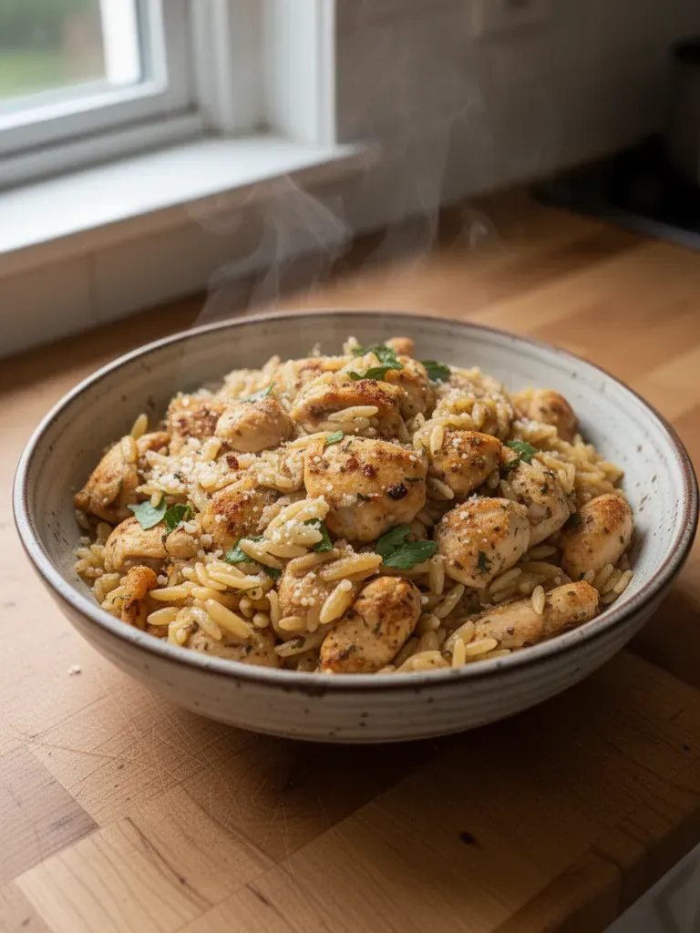 One-Pot Chicken and Orzo