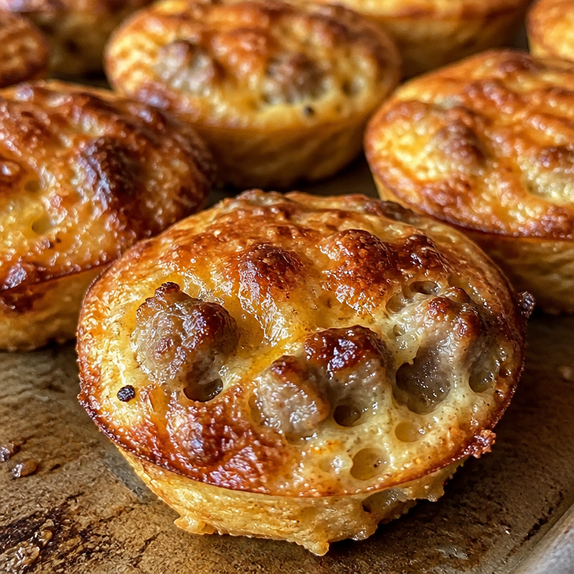 High-Protein Pancake Sausage Mini Muffins