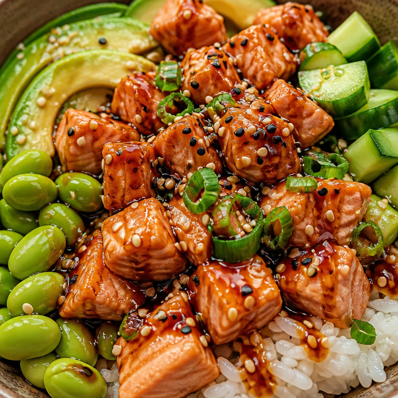 Easy Salmon Teriyaki Bowl
