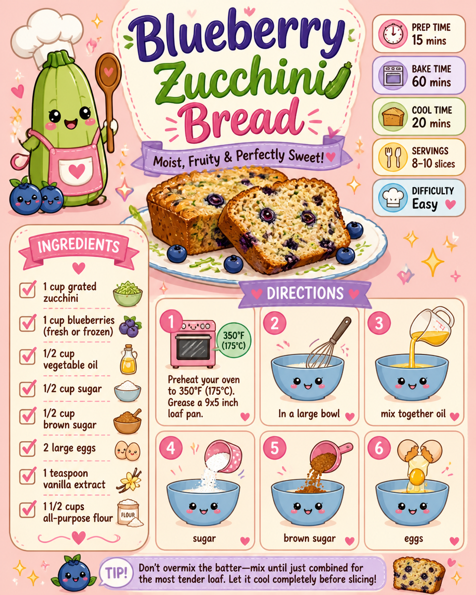 Blueberry Zucchini Bread