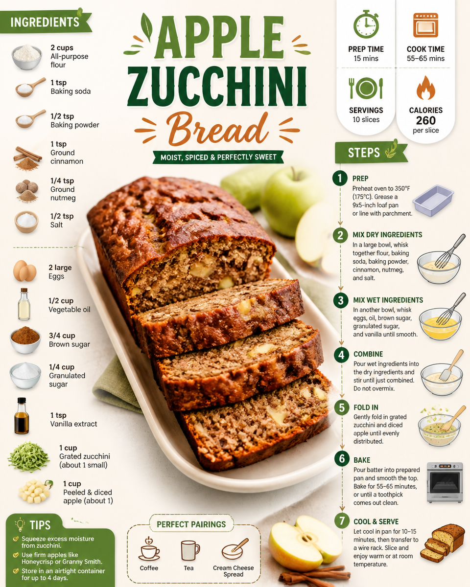 APPLE ZUCCHINI BREAD