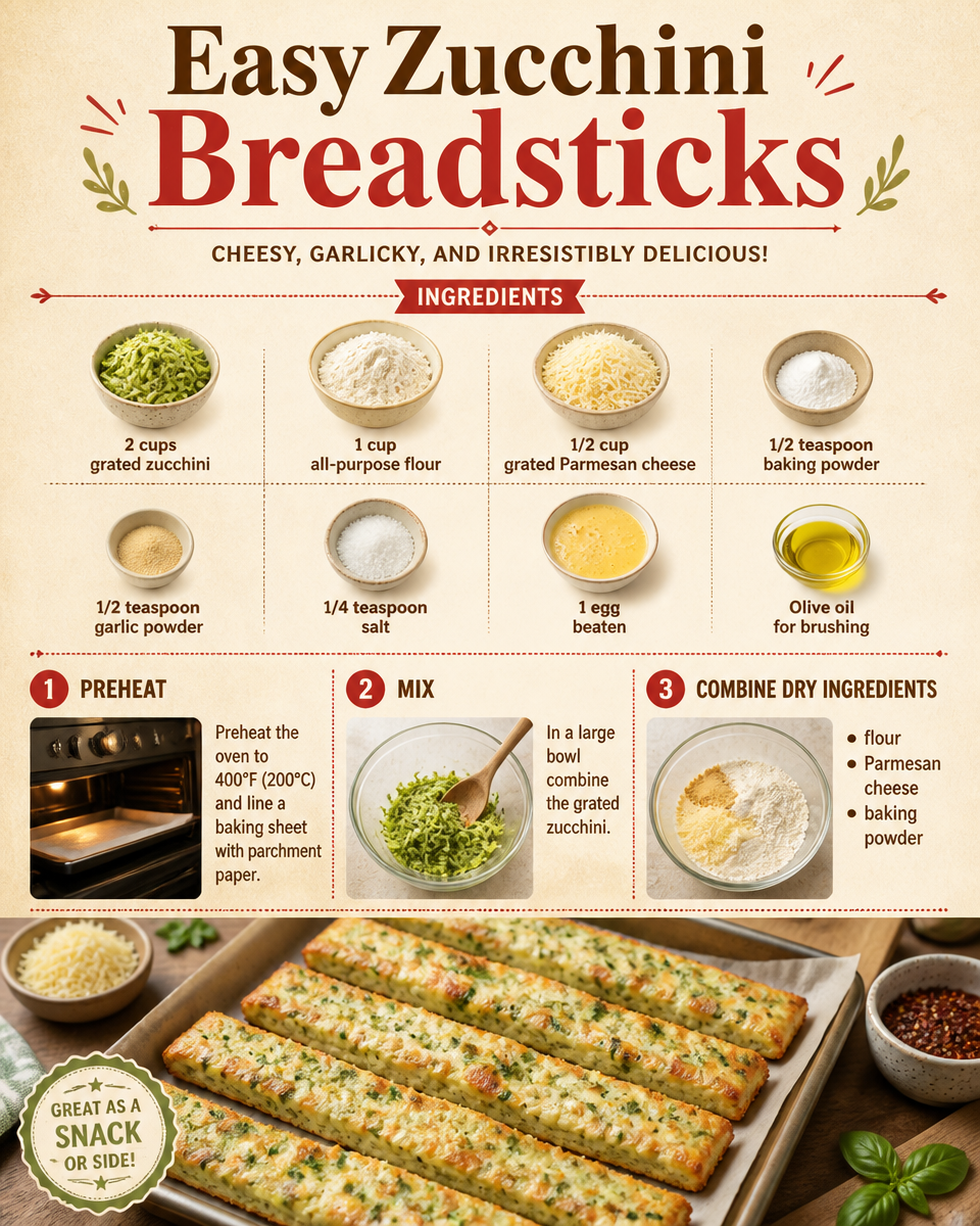 Easy Zucchini Breadsticks