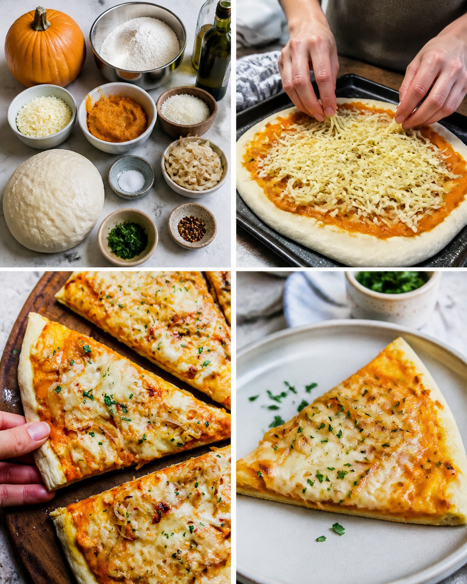 5 Ingredient Pumpkin Gouda Pizza