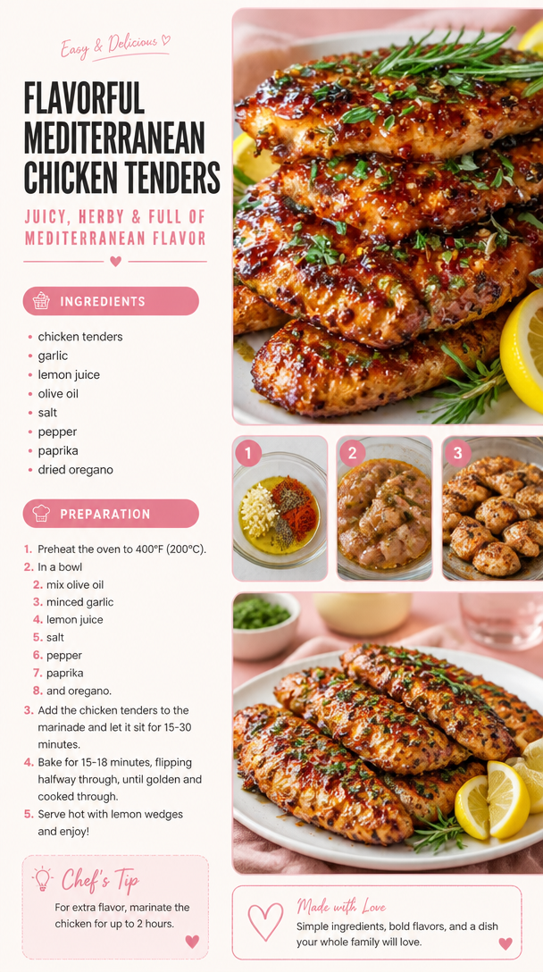 Flavorful Mediterranean Chicken Tenders