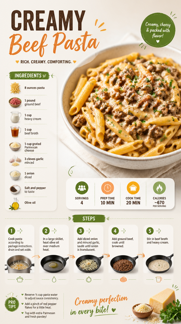 Creamy Beef Pasta