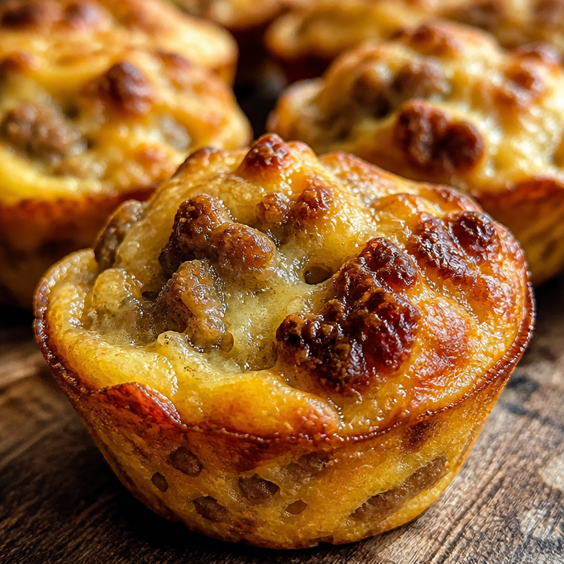 High-Protein Pancake Sausage Mini Muffins