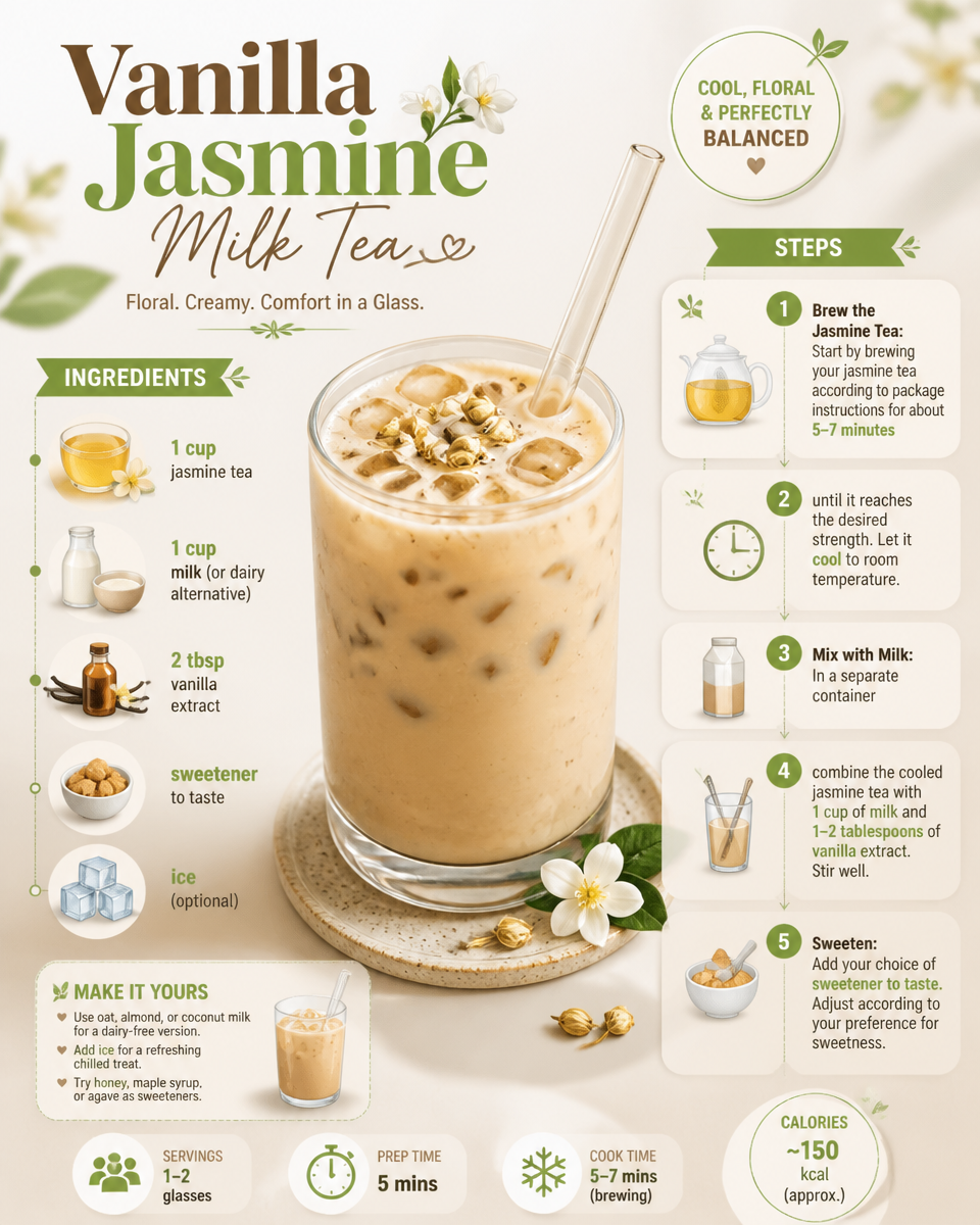 Vanilla Jasmine Milk Tea