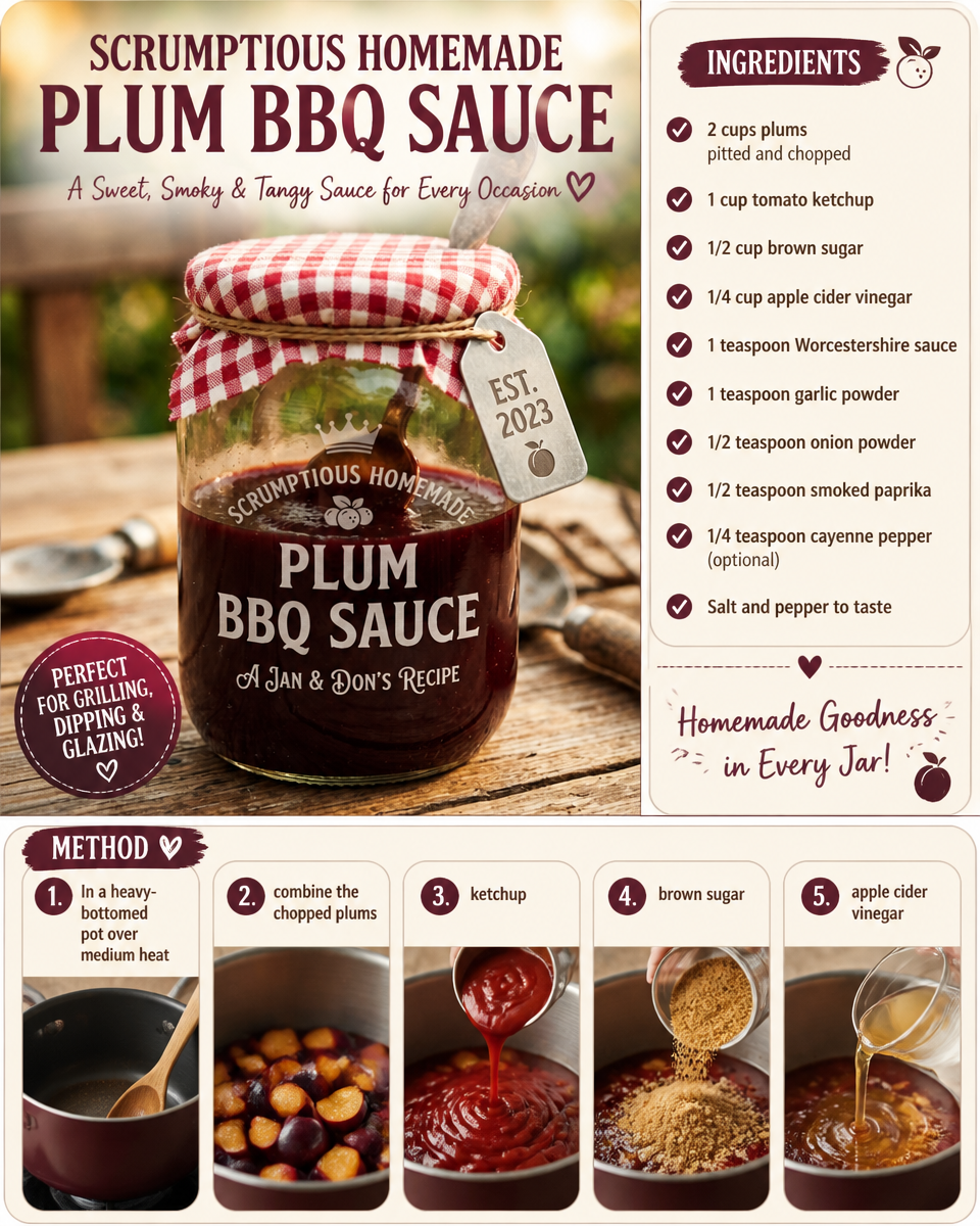 Scrumptious Homemade Plum BBQ Sauce