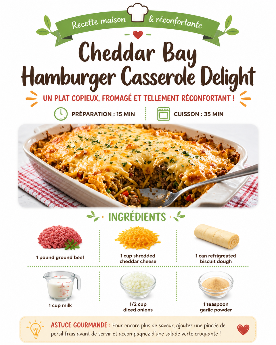 Cheddar Bay Hamburger Casserole Delight