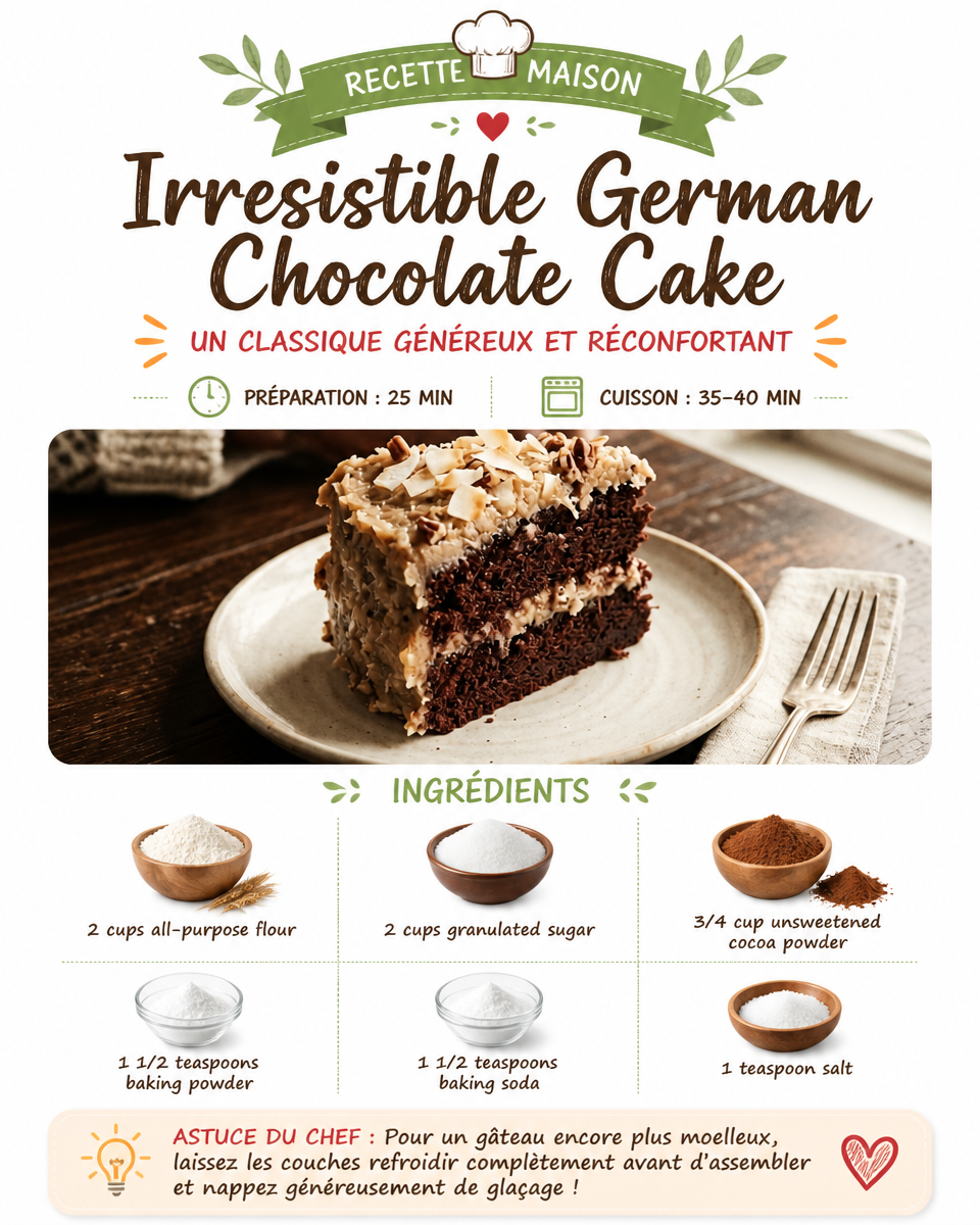 Irresistible German Chocolate Cake