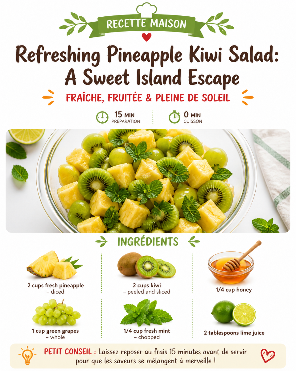 Refreshing Pineapple Kiwi Salad: A Sweet Island Escape