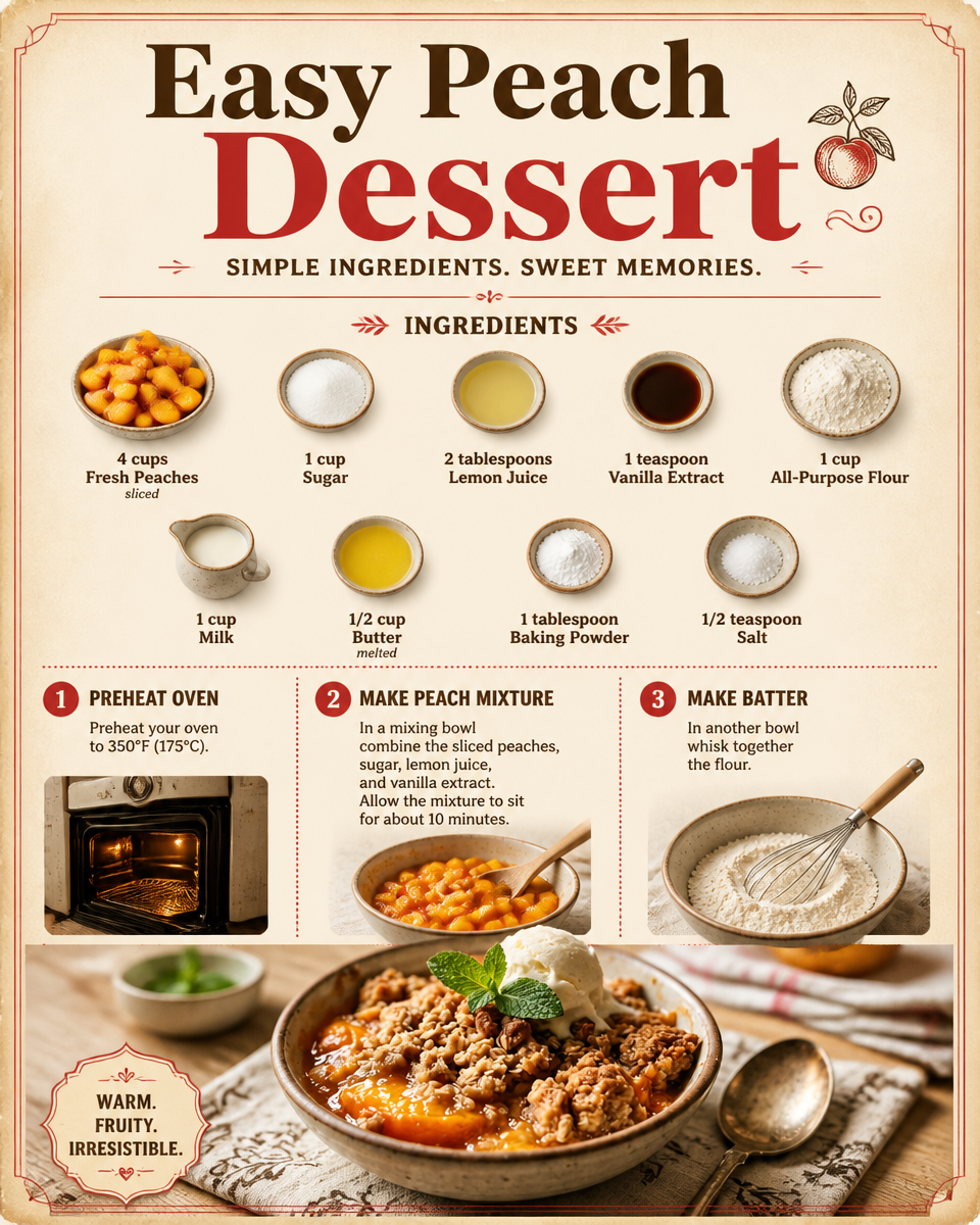 Easy Peach Dessert