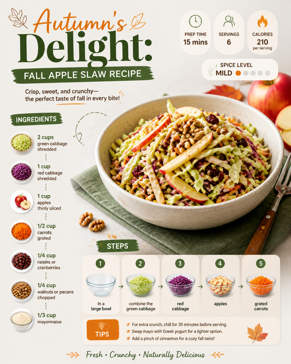 Autumn's Delight: Fall Apple Slaw Recipe