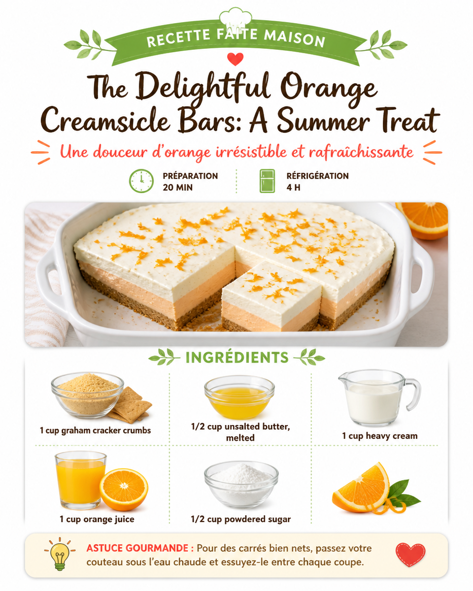 The Delightful Orange Creamsicle Bars: A Summer Treat