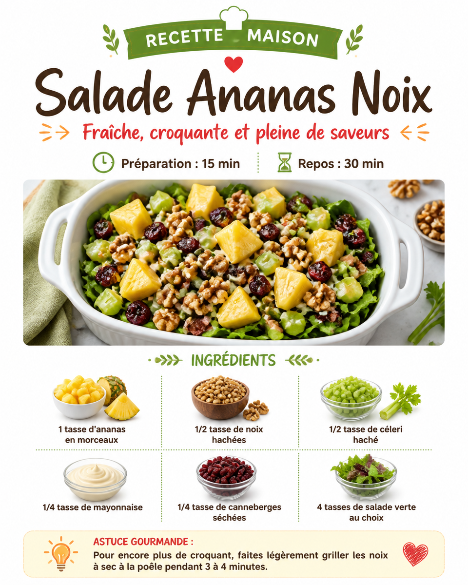 Pineapple Walnut Salad