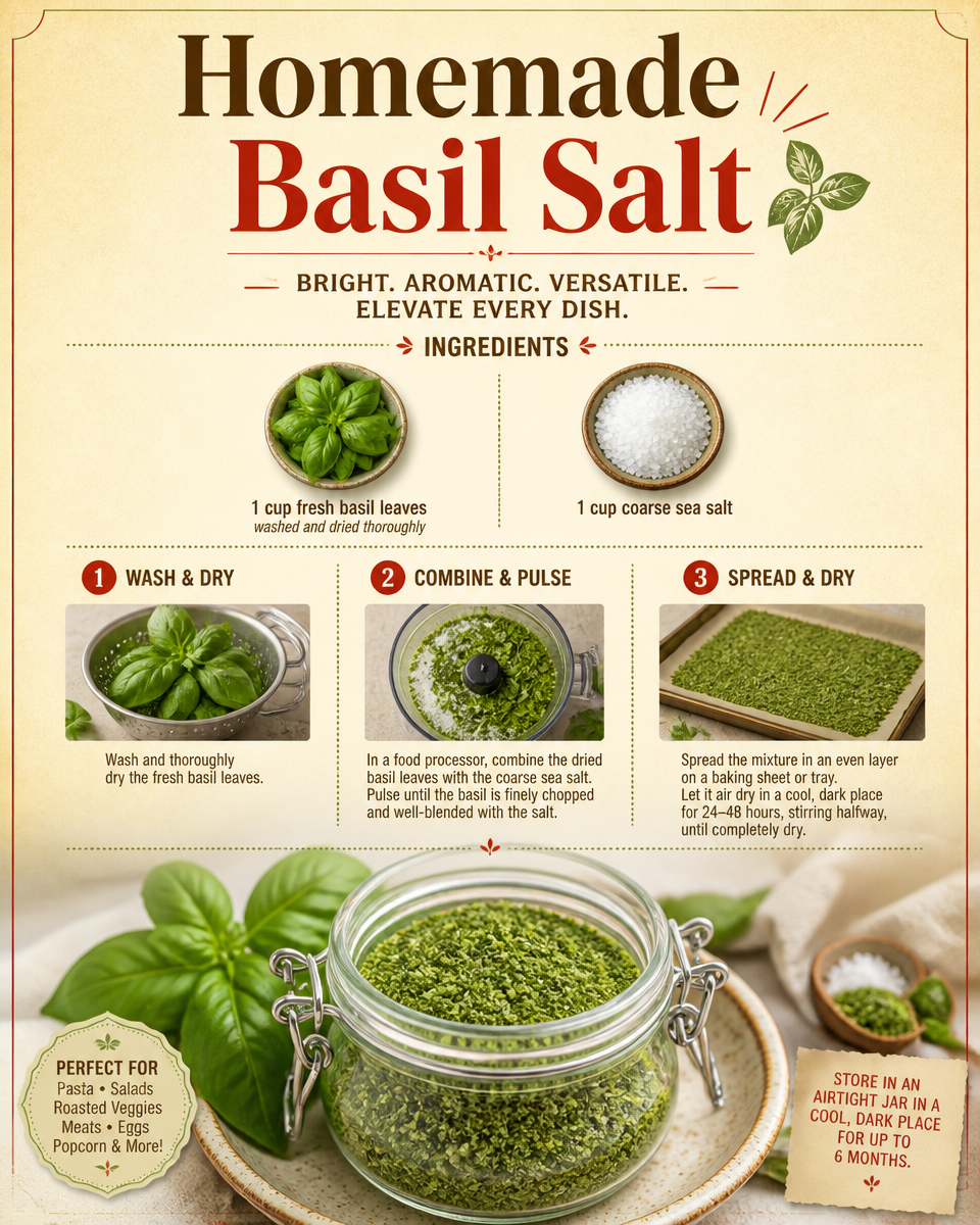 Homemade Basil Salt