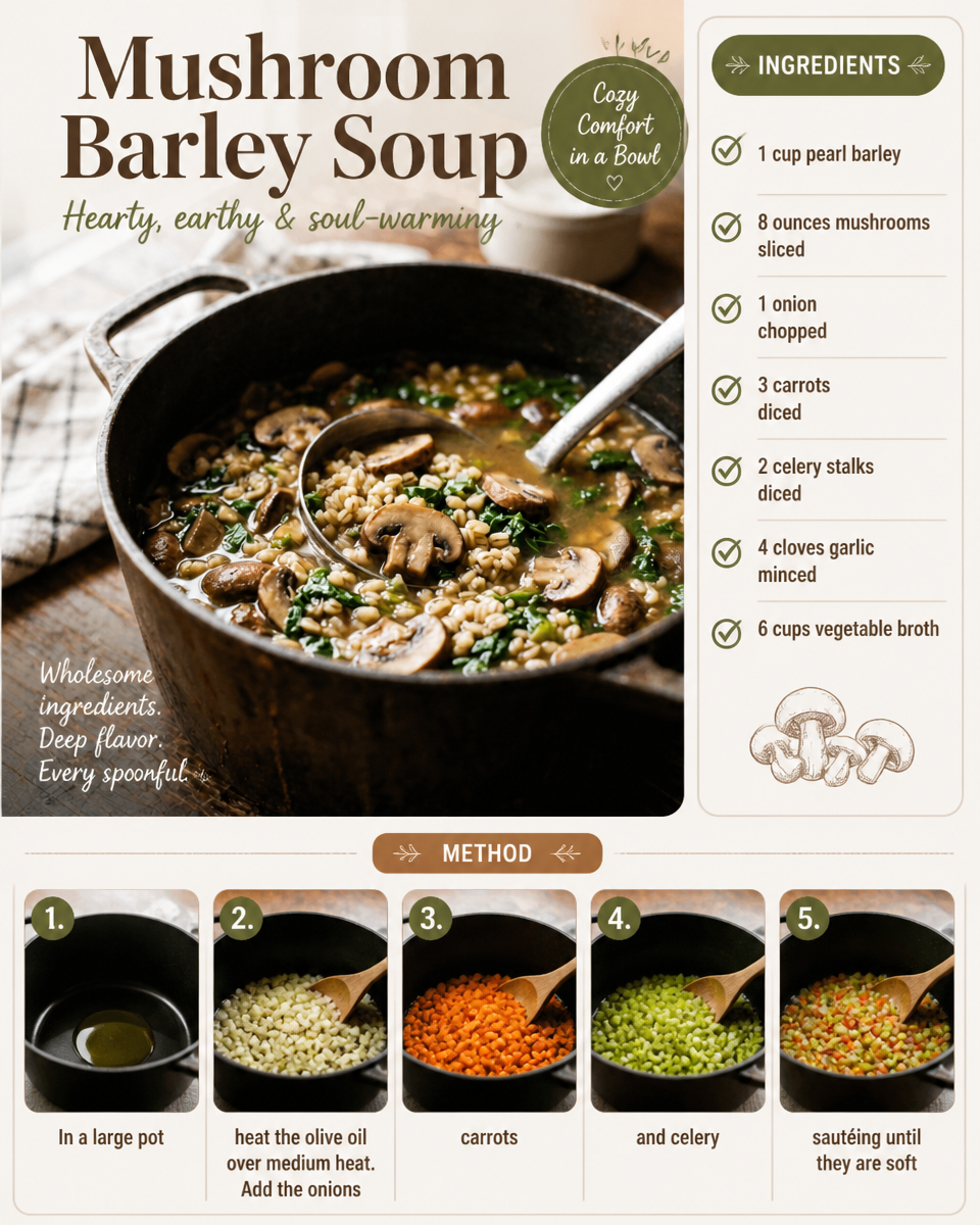Mushroom Barley Soup